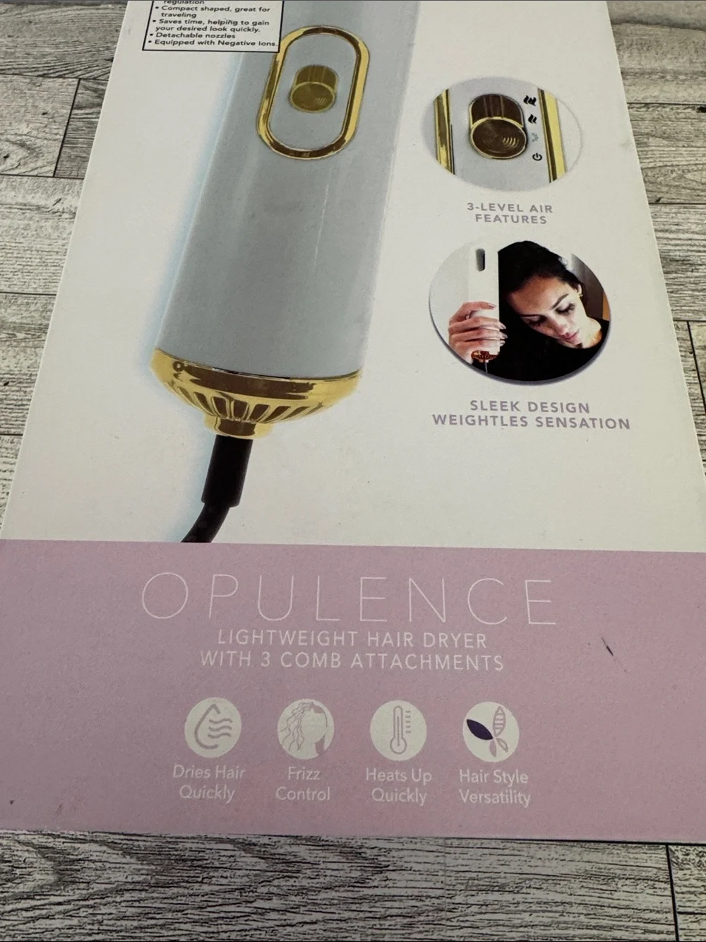 L+W Bio Opulence Lightweight Hair Dryer New in Box